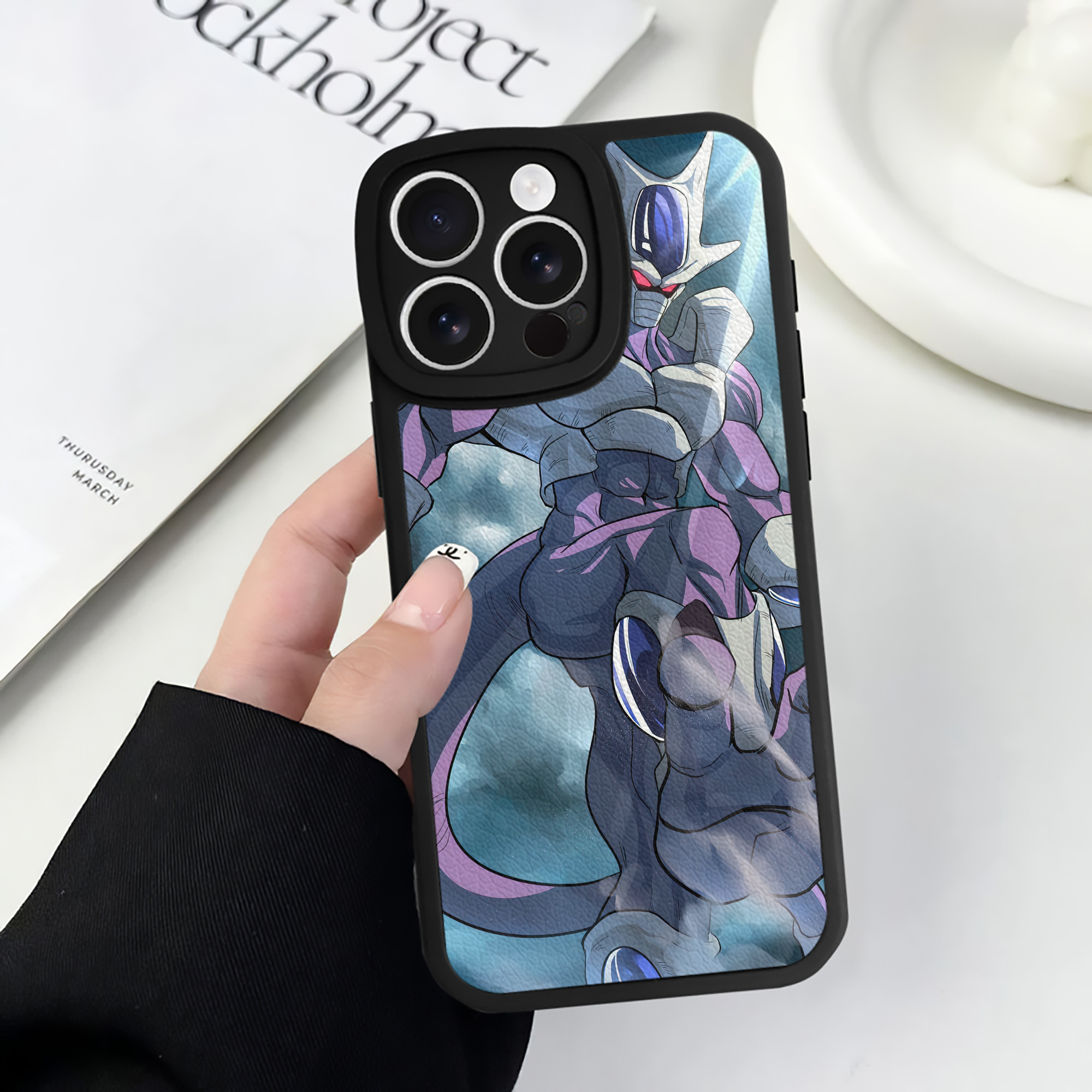 （画像用） ドラゴンボール DRAGON BALL 【iPhone 16シリーズ対応】シリコンスマホケース（レザー調） 材質：シリコン